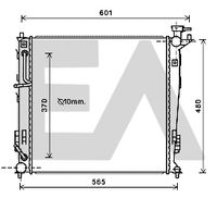 EACLIMA 31R36090 - Diámetro de salida 1 [mm]: 35<br>Calidad: Premium<br>Diámetro de entrada 1 [mm]: 35<br>Tipo radiador: Aletas refrigeración soldadas<br>Restricción de fabricante: HALLA<br>Profundidad de red [mm]: 16<br>Longitud de red [mm]: 485<br>Ancho de red [mm]: 496<br>Material: Aluminio<br>Material: Plástico<br>