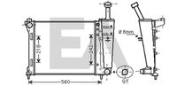 EACLIMA 31R40014 - Radiador, refrigeración del motor