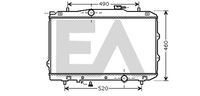 EACLIMA 31R36038 - Radiador, refrigeración del motor