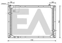 EACLIMA 31R47023 - Radiador, refrigeración del motor