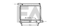 EACLIMA 31R50066 - Radiador, refrigeración del motor