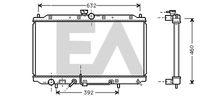 EACLIMA 31R51041 - Radiador, refrigeración del motor