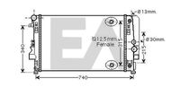 EACLIMA 31R50182 - Radiador, refrigeración del motor