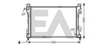 EACLIMA 31R50183 - Diámetro de salida 1 [mm]: 44<br>Calidad: ALTERNATIVO<br>Diámetro de entrada 1 [mm]: 44<br>Tipo radiador: Aletas refrigeración soldadas<br>Técnica conexión: Conexi�n r�pida<br>Calefacción / Refrigeración: para vehículos con radiador combinado agua/aceite<br>Profundidad de red [mm]: 26<br>Longitud de red [mm]: 647<br>Ancho de red [mm]: 406<br>Material: Aluminio<br>Material: Plástico<br>