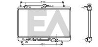 EACLIMA 31R52025 - Radiador, refrigeración del motor