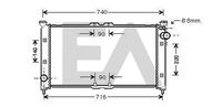 EACLIMA 31R52052 - Radiador, refrigeración del motor