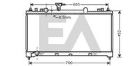 EACLIMA 31R52096 - Radiador, refrigeración del motor