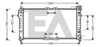 EACLIMA 31R52130 - Radiador, refrigeración del motor