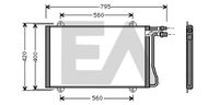 EACLIMA 30C50010 - Condensador, aire acondicionado