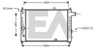 EACLIMA 31R54029 - Radiador, refrigeración del motor