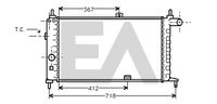 EACLIMA 31R54037 - Radiador, refrigeración del motor