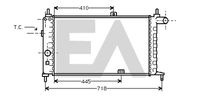 EACLIMA 31R54039 - Radiador, refrigeración del motor