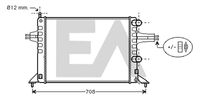 EACLIMA 31R54100 - Radiador, refrigeración del motor