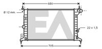 EACLIMA 31R54176 - Radiador, refrigeración del motor