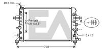 EACLIMA 31R54124 - Radiador, refrigeración del motor