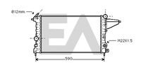 EACLIMA 31R54155 - Radiador, refrigeración del motor