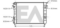 EACLIMA 31R54178 - Radiador, refrigeración del motor