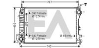 EACLIMA 31R54128 - Radiador, refrigeración del motor