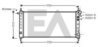 EACLIMA 31R54186 - Radiador, refrigeración del motor