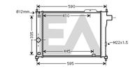 EACLIMA 31R54029 - Radiador, refrigeración del motor