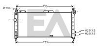 EACLIMA 31R54166 - Radiador, refrigeración del motor