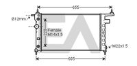 EACLIMA 31R54160 - Radiador, refrigeración del motor