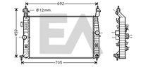 EACLIMA 31R54134 - Radiador, refrigeración del motor