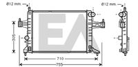 EACLIMA 31R54193 - Radiador, refrigeración del motor