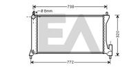 EACLIMA 31R54207 - Radiador, refrigeración del motor