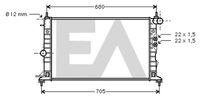 EACLIMA 31R54177 - Radiador, refrigeración del motor