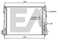 EACLIMA 31R54138 - Radiador, refrigeración del motor