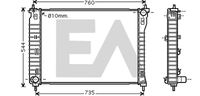 EACLIMA 31R54217 - Radiador, refrigeración del motor