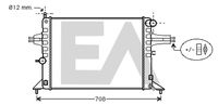 EACLIMA 31R54103 - Radiador, refrigeración del motor