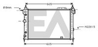 EACLIMA 31R54148 - Radiador, refrigeración del motor