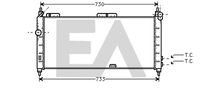 EACLIMA 31R54169 - Radiador, refrigeración del motor