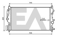 EACLIMA 31R54143 - Radiador, refrigeración del motor