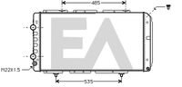 EACLIMA 31R55033 - Radiador, refrigeración del motor