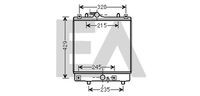 EACLIMA 31R54235 - Radiador, refrigeración del motor