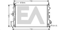 EACLIMA 31R54222 - Radiador, refrigeración del motor