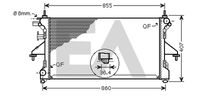 EACLIMA 31R55053 - Diámetro de salida 1 [mm]: 35<br>Diámetro de entrada 1 [mm]: 35<br>Tipo radiador: Aletas refrigeración soldadas<br>Técnica conexión: Conexi�n r�pida<br>Restricción de fabricante: MAHLE<br>Profundidad de red [mm]: 26<br>Longitud de red [mm]: 780<br>Ancho de red [mm]: 398<br>Material: Aluminio<br>Material: Plástico<br>