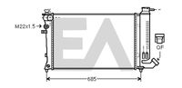 EACLIMA 31R55078 - Diámetro de salida 1 [mm]: 41<br>Calidad: ALTERNATIVO<br>Diámetro de entrada 1 [mm]: 40<br>Tipo radiador: Aletas refrigeración unidas mecánicamente<br>Técnica conexión: Conexi�n r�pida<br>Restricción de fabricante: VALEO<br>Profundidad de red [mm]: 23<br>Longitud de red [mm]: 610<br>Ancho de red [mm]: 378<br>Material: Aluminio<br>Material: Plástico<br>