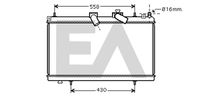 EACLIMA 31R55051 - Radiador, refrigeración del motor