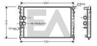 EACLIMA 31R55055 - Diámetro de salida 1 [mm]: 32<br>Calidad: Premium<br>Diámetro de entrada 1 [mm]: 32<br>Tipo radiador: Aletas refrigeración unidas mecánicamente<br>Restricción de fabricante: UNIFIT<br>Profundidad de red [mm]: 26<br>Longitud de red [mm]: 376<br>Ancho de red [mm]: 542<br>Material: Aluminio<br>Material: Plástico<br>