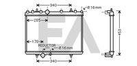 EACLIMA 31R55110 - Radiador, refrigeración del motor