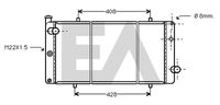 EACLIMA 31R55064 - Radiador, refrigeración del motor