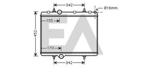 EACLIMA 31R55047 - Radiador, refrigeración del motor