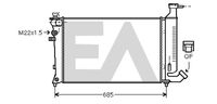 EACLIMA 31R55082 - Diámetro de salida 1 [mm]: 41<br>Calidad: ALTERNATIVO<br>Diámetro de entrada 1 [mm]: 40<br>Tipo radiador: Aletas refrigeración unidas mecánicamente<br>Técnica conexión: Conexi�n r�pida<br>Restricción de fabricante: ORDONEZ<br>Profundidad de red [mm]: 34<br>Longitud de red [mm]: 610<br>Ancho de red [mm]: 378<br>Material: Aluminio<br>Material: Plástico<br>