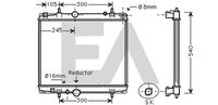 EACLIMA 31R55114 - Radiador, refrigeración del motor