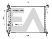 EACLIMA 31R54241 - Radiador, refrigeración del motor