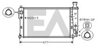 EACLIMA 31R55030 - Radiador, refrigeración del motor